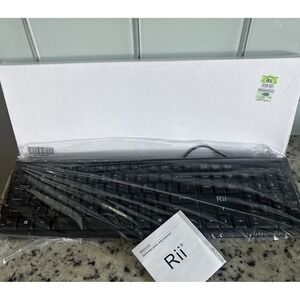 New Rii RK907 Ultra-Slim Compact USB Wired Keyboard for Mac and RK907-1Pcs